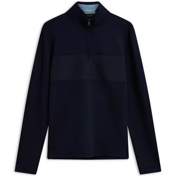 Ted Baker | Sweaters | Ted Baker Simonea Mens Navy 4 Zipper Pullover ...